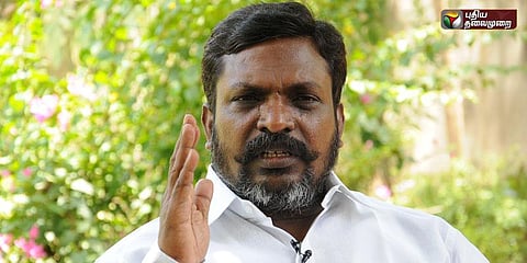 மருத்துவ சேர்க்கையில் மத்திய அரசின் தலையீடு உள்நோக்கம் கொண்டது: திருமாவளவன்