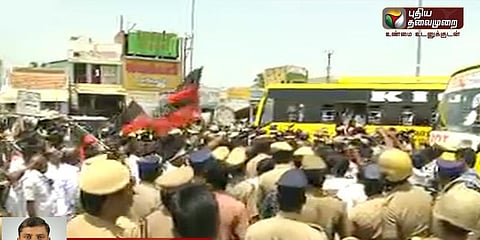 கச்சிராயன் ஏரி விவகாரம்: திமுகவினர் திடீர் சாலைமறியல்