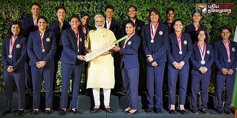 மகளிர் கிரிக்கெட் அணியைக் கௌரவித்த பிரதமர் மோடி