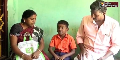 கதிராமங்கலம்: ரசாயனம் கலந்த குடிநீரால் பாதிக்கப்பட்ட சிறுவன்