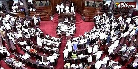 நோட்டா முறைக்கு எதிர்ப்பு - எதிர்க்கட்சிகள் அமளி