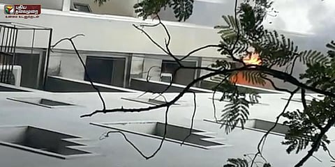 சென்னை வணிக வளாகத்தில் தீவிபத்து