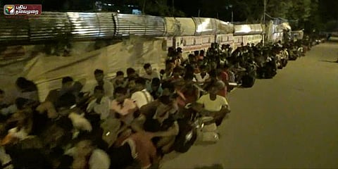 கொட்டும் மழையிலும் ராணுவ ஆள்சேர்ப்பு முகாம் (வீடியோ)