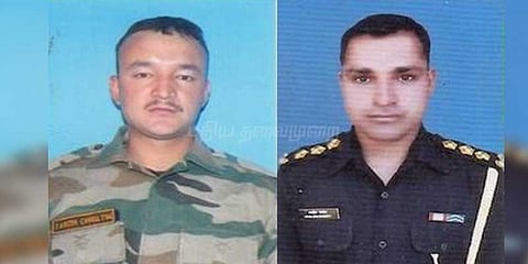 ஜம்மு காஷ்மீரில் துப்பாக்கி சண்டை: 2 ராணுவ வீரர்கள் உட்பட மூவர் உயிரிழப்பு