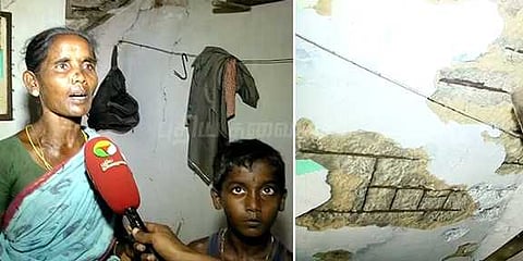 வீடுகள் இடிந்து விழும் அபாயம்....இருளர் மக்களுக்கு இரவுக்குள் வேறு இடம்: மதுராந்தகம் வட்டாட்சியர்