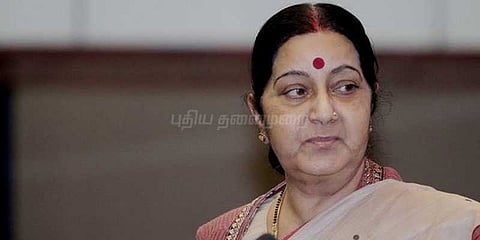 கச்சத்தீவு விவகாரம் குறித்து இப்போது பேசமுடியாது: சுஷ்மா ஸ்வராஜ்