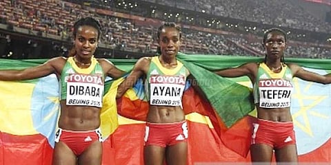 உலக தடகள சாம்பியன்ஷிப் - தங்கம் வென்ற எத்தியோப்பிய வீராங்கனை