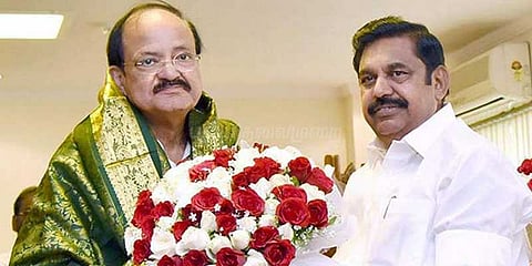 வெங்கய்யா நாயுடு பதவியேற்பு விழா: எடப்பாடி பழனிசாமி பங்கேற்கிறார்