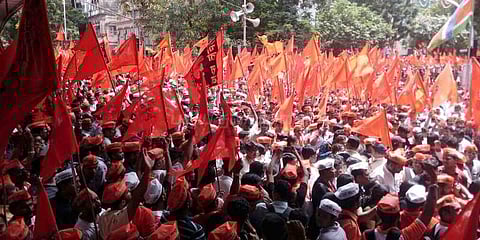 மராத்தா இனத்தவர் பேரணி...ஸ்தம்பித்த மும்பை