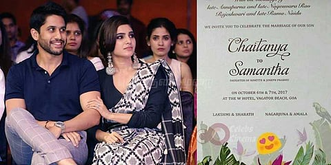 இணையத்தில் வைரலாகும் சமந்தாவின் திருமணப்பத்திரிகை!