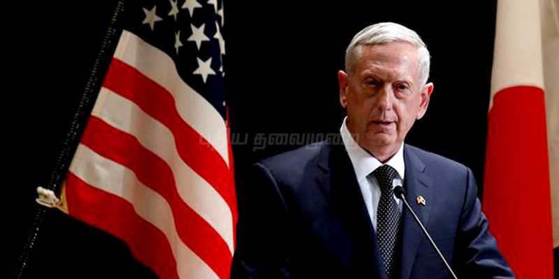 வடகொரியாவுடன் போர் இல்லை: அமெரிக்க ராணுவ அமைச்சர் தகவல்