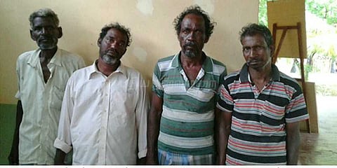 எல்லை தாண்டியதாகக் கூறி 4 மீனவர்கள் கைது