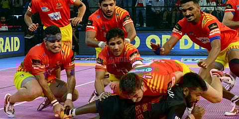 புரோ கபடி லீக் தொடர்: குஜராத் அணிக்கு 5-வது வெற்றி