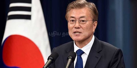இன்னொரு போர் நடக்க விடமாட்டோம்: தென் கொரிய அதிபர் மூன் அறிவிப்பு