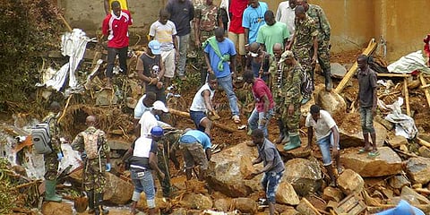 சியரா லியோன் மண்சரிவு: பலி எண்ணிக்கை 400 ஆக உயர்வு