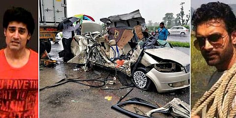 லாரி மீது கார் மோதல்: டிவி நடிகர்கள் பலி