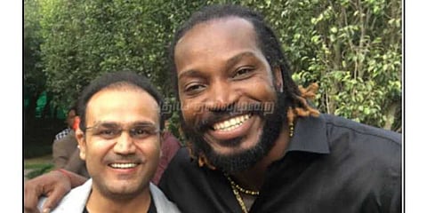 சார்ஜாவில் டி-10 போட்டி: ஷேவாக், அப்ரிதி, கெய்ல் மோதல்!