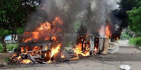 தேரா சச்சா சவுதா அமைப்பினர் வன்முறைக்கு தலைவர்கள் கண்டனம்