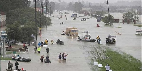 அமெரிக்க மாகாணத்தை தாக்கும் ஹார்வி புயலின் பாதை