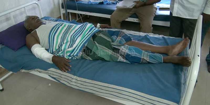 வறட்சி நிவாரணம் வழங்காத அதிகாரியின் கையை உடைத்த விவசாயி