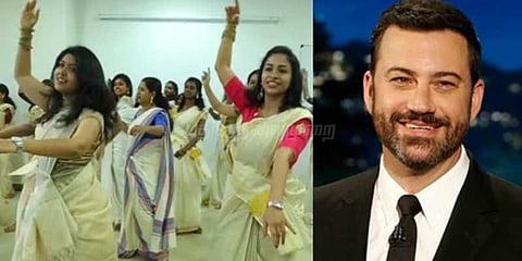 ஜிமிக்கி கம்மலை ரசித்த நடிகர் ஜிம்மி கிம்மல்!