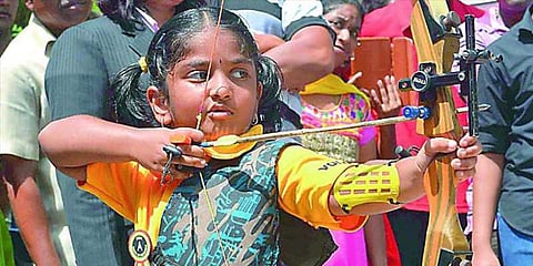 வில்வித்தையில் 5 வயது சிறுமி புதிய சாதனை