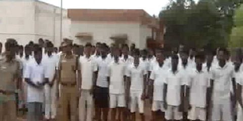 சிறையில் கைதிகளுக்கான மாரத்தான் போட்டி