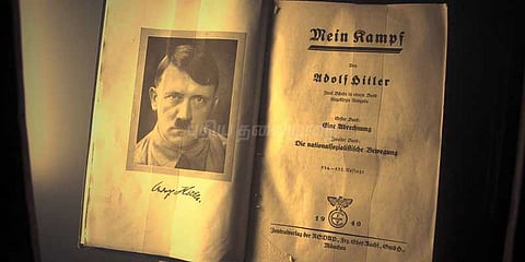 ஹிட்லர் கையெழுத்திட்ட அரிய புத்தகம்: ரூ.8 லட்சத்துக்கு ஏலம்