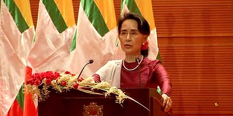 ரோஹிங்கியா முஸ்லீம்கள் நிம்மதியாகத்தான் இருக்கின்றனர்: ஆங் சான் சூச்சி