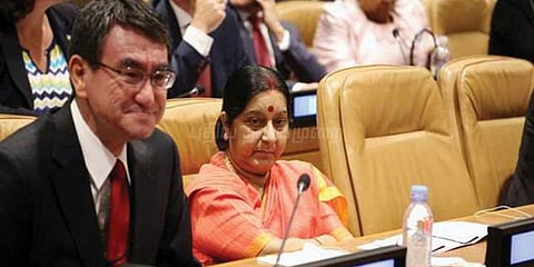 மெக்சிகோ, பெல்ஜியம் அமைச்சர்களுடன் சுஷ்மா சந்திப்பு