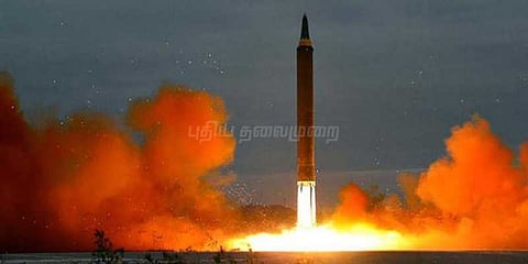 அமெரிக்காவுடன் போருக்கு தயாராகும் வடகொரியா? பசிபிக் கடலில் ஏவுகணை சோதனைக்குத் திட்டம்