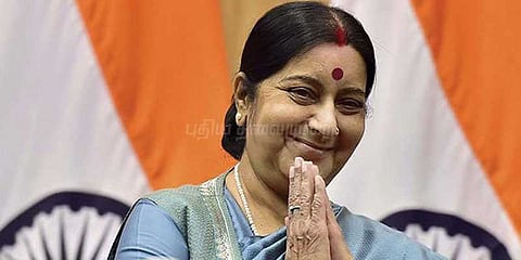 பாகிஸ்தான் பயங்கரவாதிகளை உருவாக்குகிறது: சுஷ்மா பேச்சு