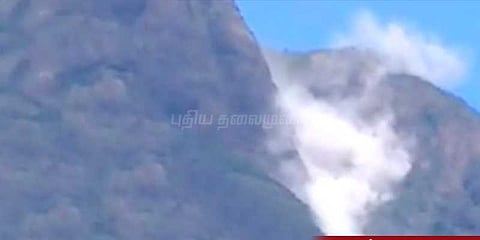 நெல்லை இஸ்ரோ அருகே வெடிசத்தத்துடன் புகை