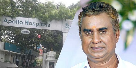 அமைச்சர் எஸ்.பி.வேலுமணி அப்பல்லோவில் அனுமதி