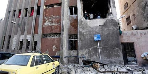 சிரியா காவல்நிலையத்தில் மனித வெடிகுண்டு தாக்குதல்