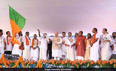 கேரளாவில் பாதயாத்திரையை தொடங்கி வைத்தார் அமித்ஷா: இன்று யோகி பங்கேற்கிறார்