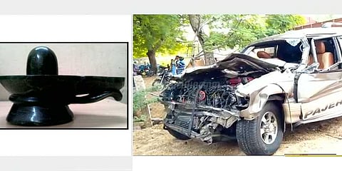 10 கிலோ மரகதலிங்கம் கடத்தல்: கார் விபத்தால் சிக்கிய கடத்தல்காரர்கள்