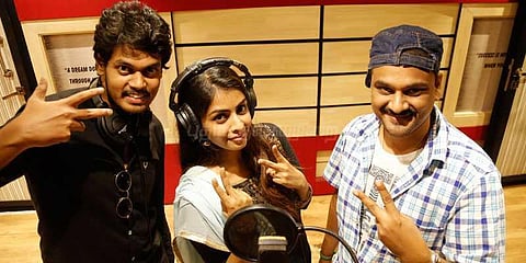 அஜித் பட தயாரிப்பாளர் பாடகி ஆனார்