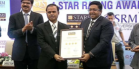 4 நட்சத்திர அந்தஸ்து பெருமையை பெற்றது எஸ்.ஆர்.எம்