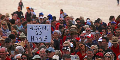 ஆஸ்திரேலியாவில் அதானிக்கு எதிராக போராட்டம்