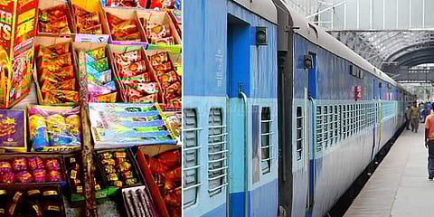 ரயில்களில் பட்டாசு: 3 வருட சிறை, ரூ.3 ஆயிரம் அபராதம்