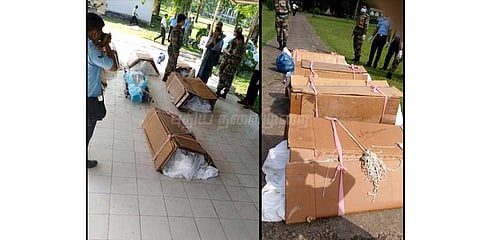 பிளாஸ்டிக் தாளில் சுற்றப்பட்ட வீரர்கள் உடல்: ராணுவம் விளக்கம்