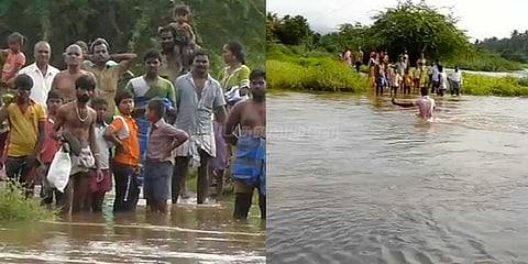 தீவாக மாறிய நடுக்கட்டை கிராமம்: வீட்டிலேயே பிரசவம் பார்த்த வேதனை