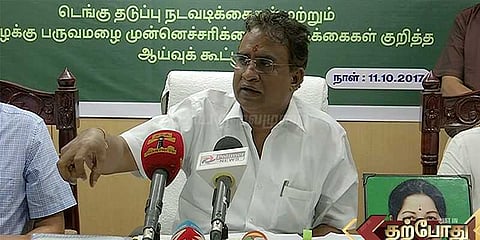 டெங்குவை கட்டுப்படுத்த 300 வீடுகளுக்கு ஒரு குழு: எஸ்.பி.வேலுமணி