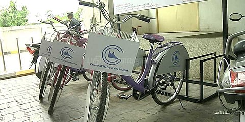 மெட்ரோ ரயிலின் 'இலவச சைக்கிள் திட்டம்'