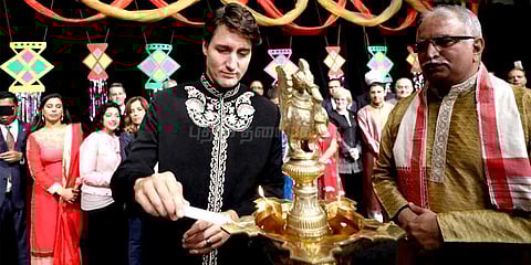 தீபாவளி கொண்டாடிய கனடா பிரதமர்!