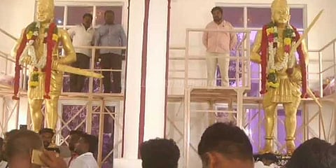 மருது பாண்டியர் சிலைக்கு அமைச்சர்கள் மரியாதை