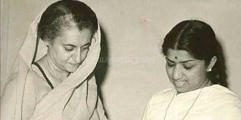 இந்திராகாந்தி மிக அழகான பாடகி: லதாமகேஷ்கர் பாராட்டு