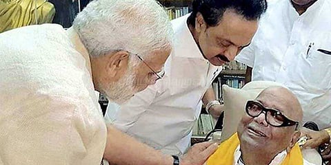 தேசிய அரசியலில் விவாத பொருளான மோடி-கருணாநிதி சந்திப்பு