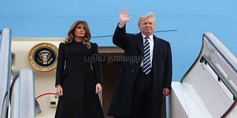 சீனா சென்றடைந்தார் அதிபர் ட்ரம்ப்: வடகொரியாவுக்கு செக்?